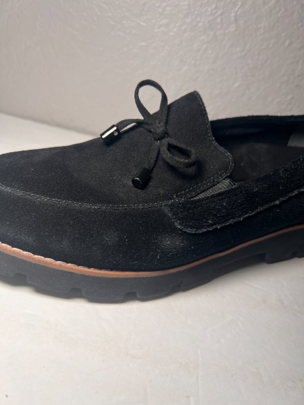 Vionic Women Size 8.5 Finley Suede Loafers Slip On Chunky Sole - Picture 9 of 12